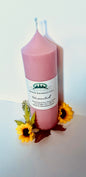 9.0oz tall unscented soy pointed pillar candle